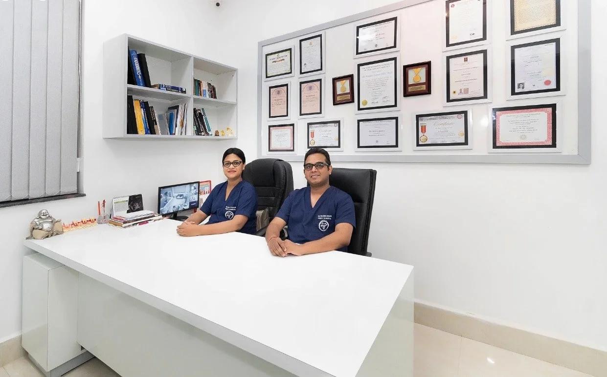 Dr. Praveen Kumar and Dr. Shaily Poddar at Perfect 32 Dental Clinic, Ranchi